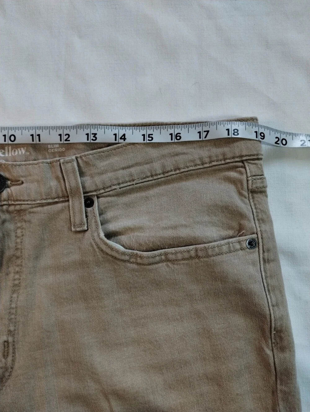 Goodfellow & Co Slim Straight Beige Jeans